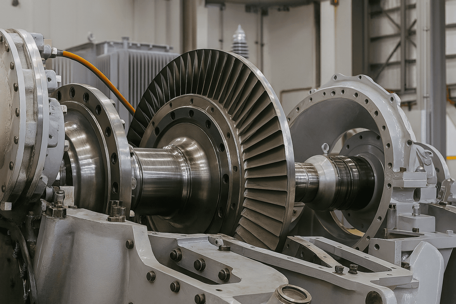 Large-format turning and power generation component machining